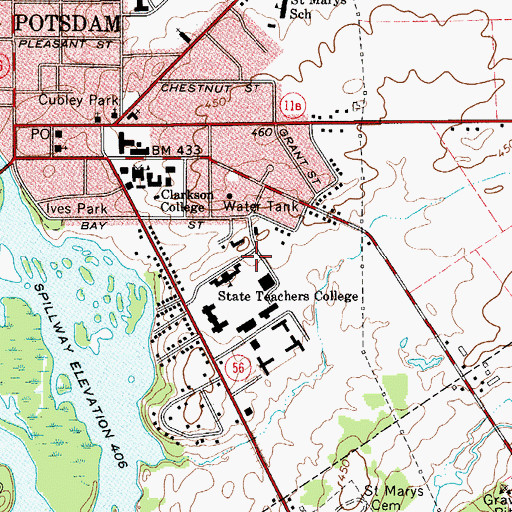 Topographic Map of Stillman Computing Center, NY