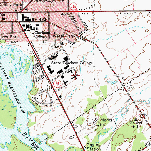 Topographic Map of Draime Hall, NY