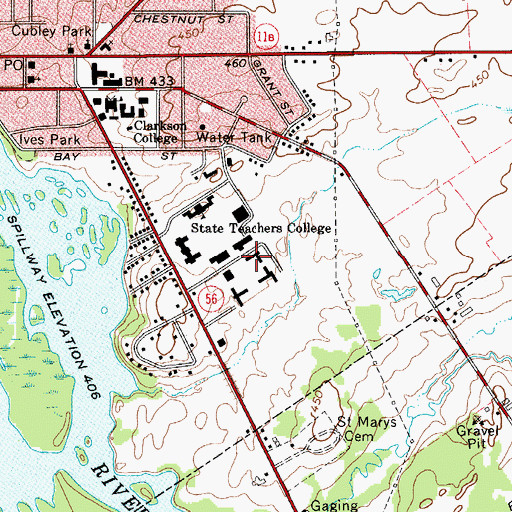 Topographic Map of Sisson Hall, NY
