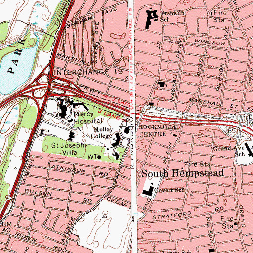 Topographic Map of Wilbur Arts Center, NY
