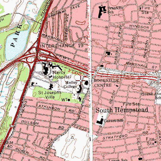 Topographic Map of Casey Center, NY