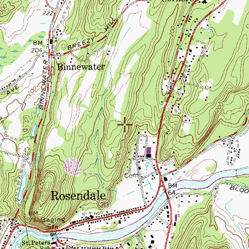 Topographic Map of Ulster County Community College, NY
