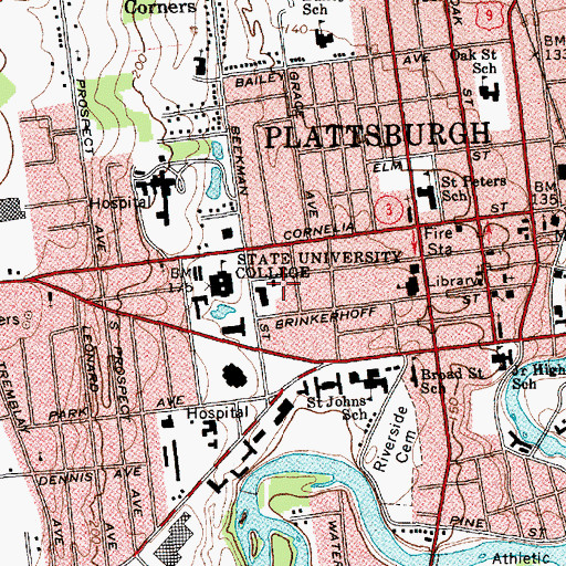 Topographic Map of Center For International Studies, NY