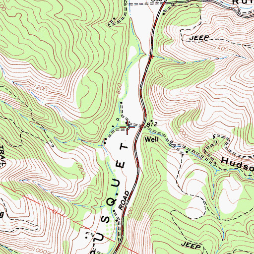 Topographic Map of Hudson Canyon, CA