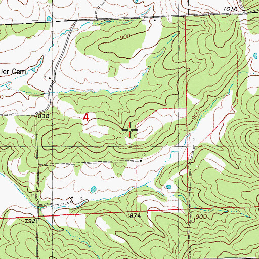 Topographic Map of Pilot Knob, MO