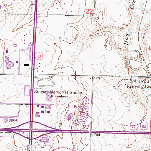 Topographic Map of Rasmussen College - Bismarck Campus, ND