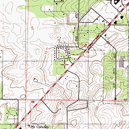 Topographic Map of Rasmussen College, FL