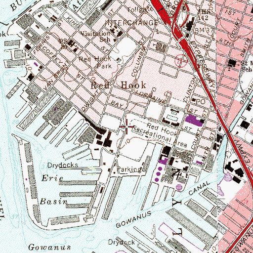 Topographic Map of Todd Memorial Square, NY