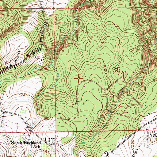 Topographic Map of Sonshine Christian Center, OR
