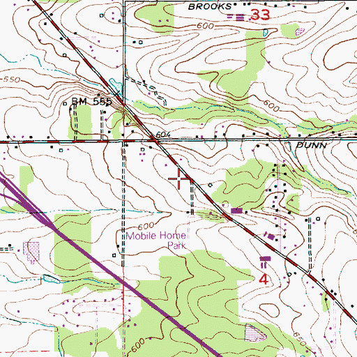 Topographic Map of Living Word Fellowship, OR