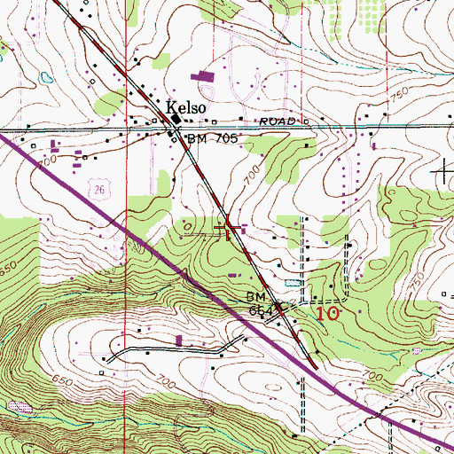 Topographic Map of Orient Drive Baptist Church, OR