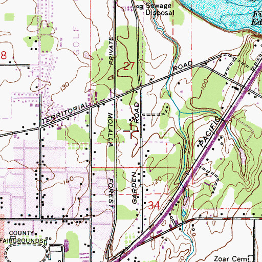 Topographic Map of Spiritual Assembly of the Bahais of Clackamas County South, OR
