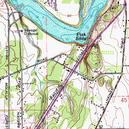 Topographic Map of Canby Seventh Day Adventist Church, OR
