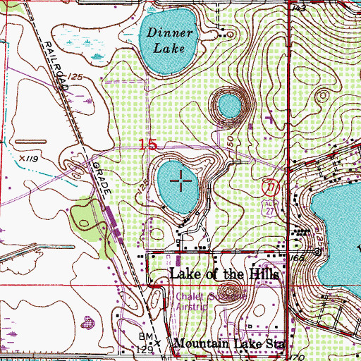 Topographic Map of Lake Suzanne, FL
