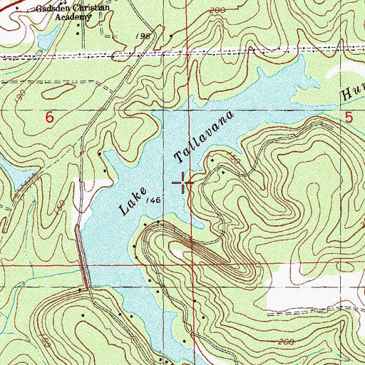 Topographic Map of Lake Tallavana, FL