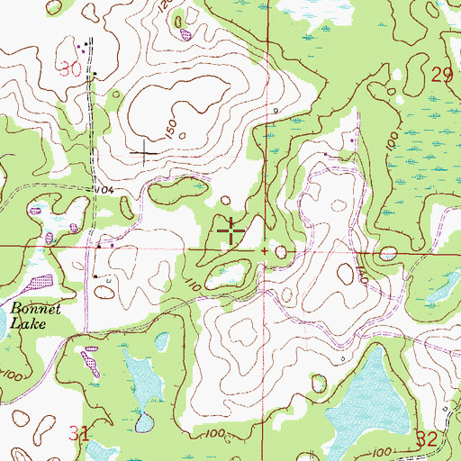 Topographic Map of Peeler Pond, FL