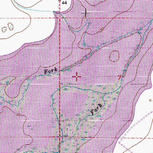 Topographic Map of Taylor Creek Reservoir, FL