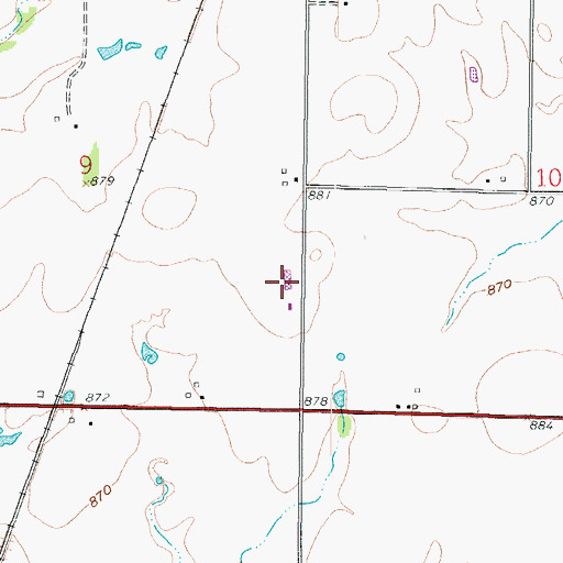 Topographic Map of Spencer Elementary School (historical), KS
