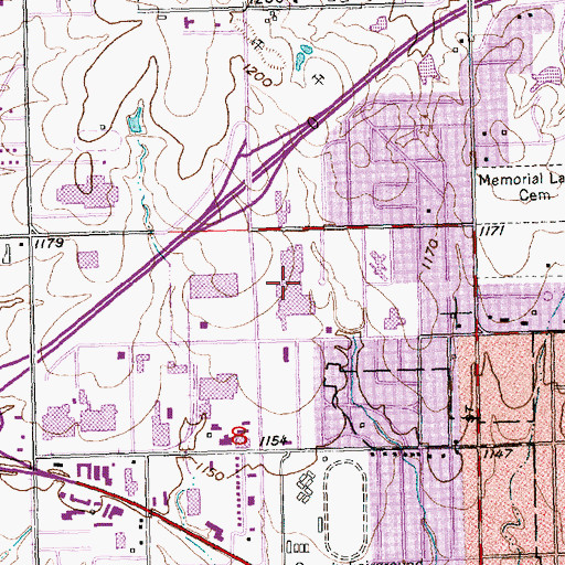 Topographic Map of Flint Hills Learning Center, KS