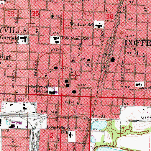 Topographic Map of Life Improvement Network Center, KS