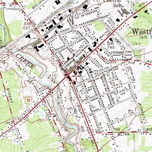 Topographic Map of Moore Park, NY