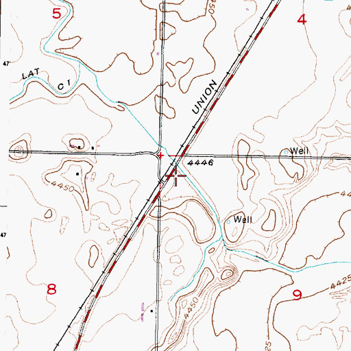 Topographic Map of Lateral C2, ID
