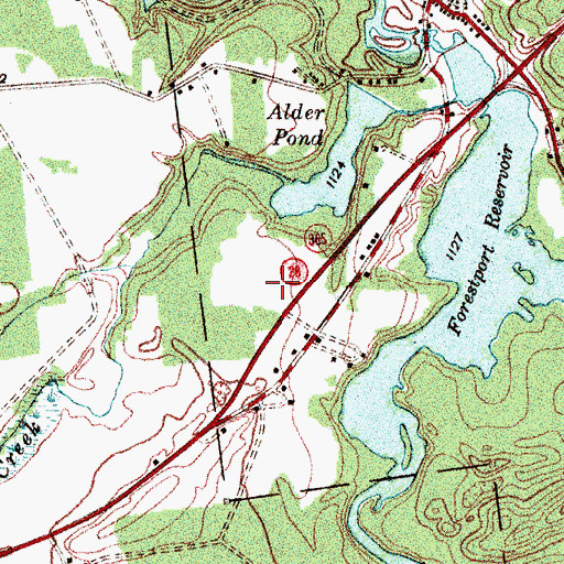 Topographic Map of Forestport Elementary School, NY