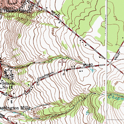Topographic Map of Immanuel Baptist Church, NY