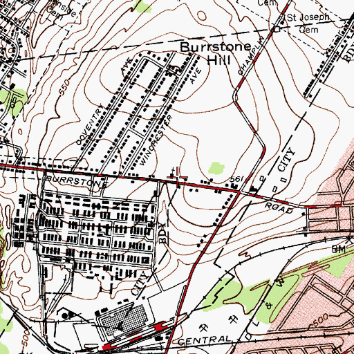 Topographic Map of Our Lady of the Rosary Church, NY