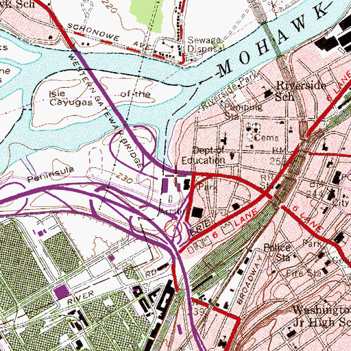 Topographic Map of Stockade Building, NY
