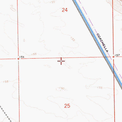 Topographic Map of Imperial Valley, CA