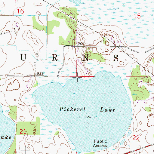 Topographic Map of City of Nowthen, MN