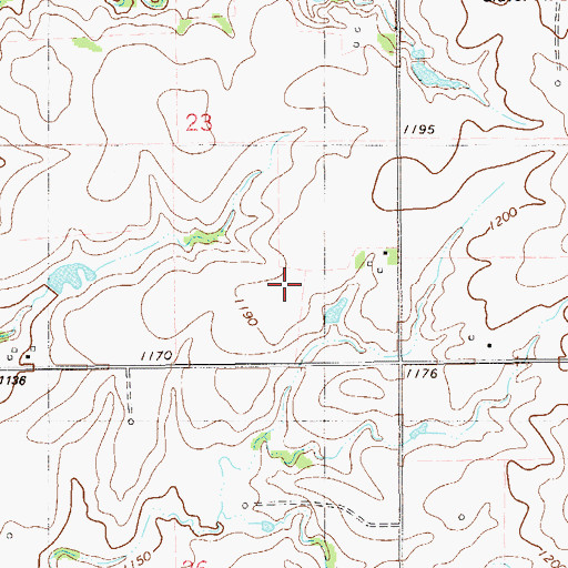 Topographic Map of Buffalo Springs Stage Station (historical), OK