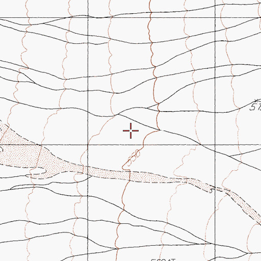 Topographic Map of Indian Creek, CA