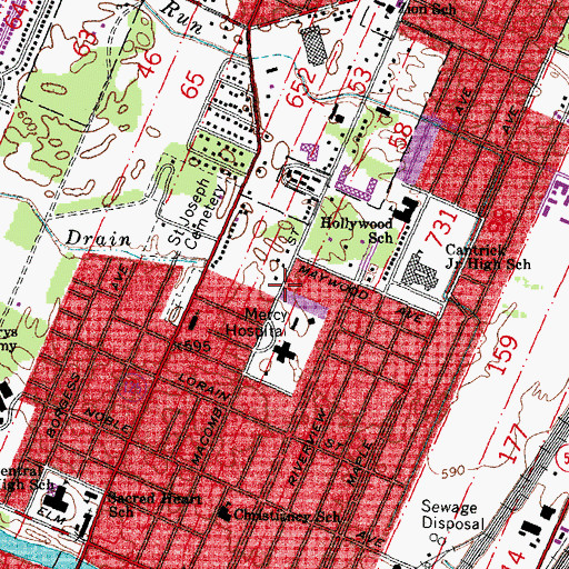 Topographic Map of Allergy and Asthma Clinic, MI