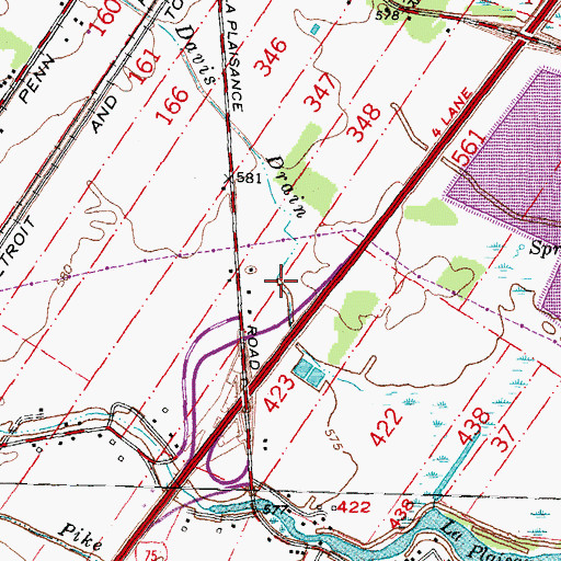 Topographic Map of Horizon Outlet Center, MI