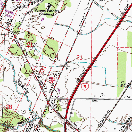 Topographic Map of Triumph Academy, MI