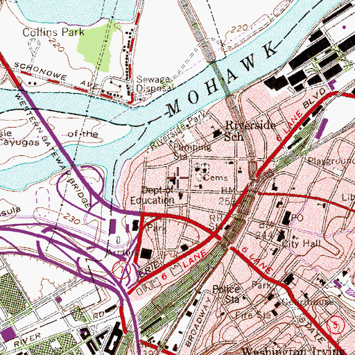 Topographic Map of First Reformed Church Columbarium, NY