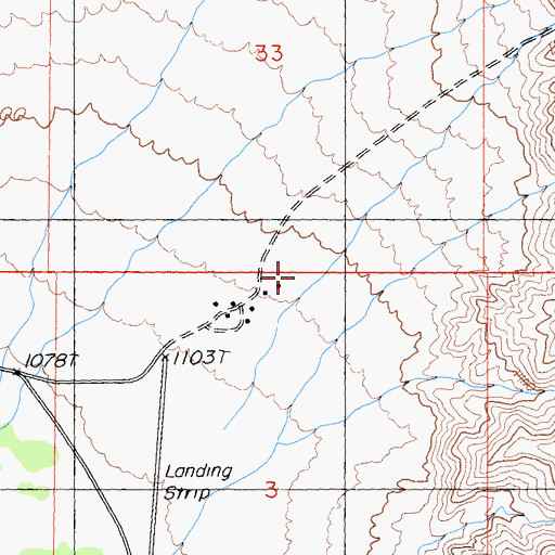 Topographic Map of Indian Ranch Reservation, CA
