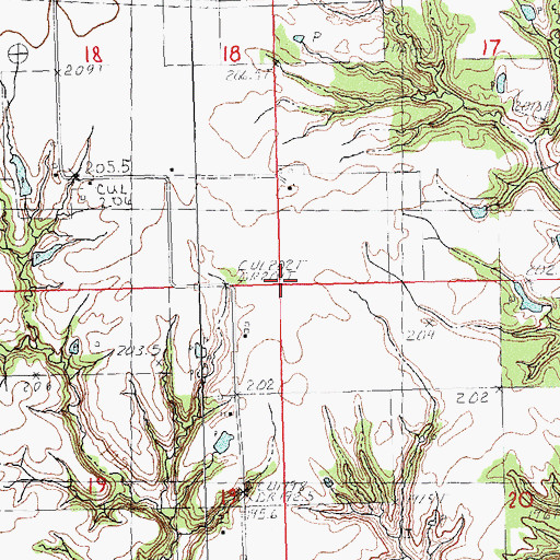 Topographic Map of Murrayville Election Precinct, IL