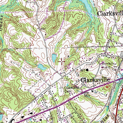 Topographic Map of Meadow View Terrace Hospice, VA
