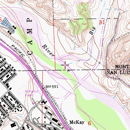 Topographic Map of Indian Valley, CA