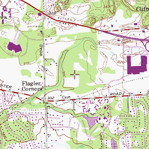 Topographic Map of Arongen Elementary School, NY