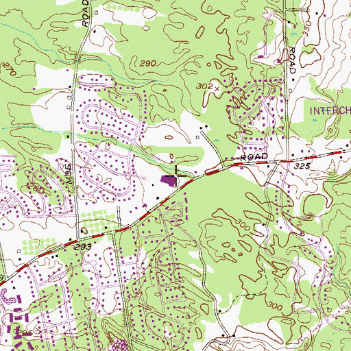 Topographic Map of Okte Elementary School, NY