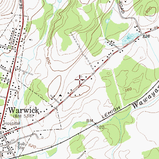 Topographic Map of Good Shepherd Lutheran Church, NY