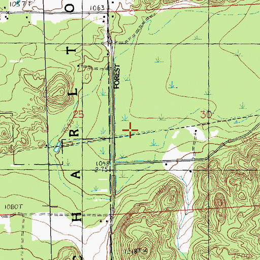 Topographic Map of Kissipee Post Office (historical), MI