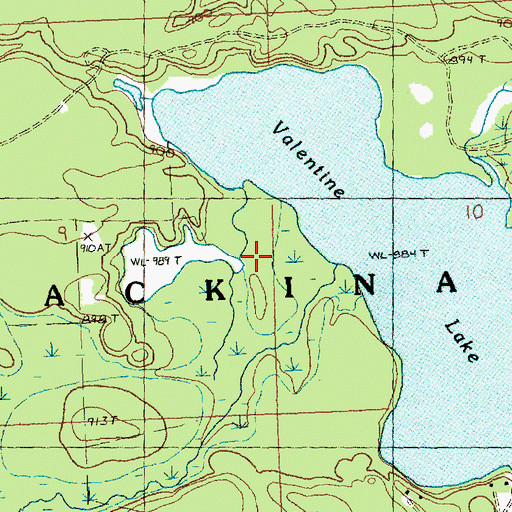 Topographic Map of Elk Ridge Golf Course, MI