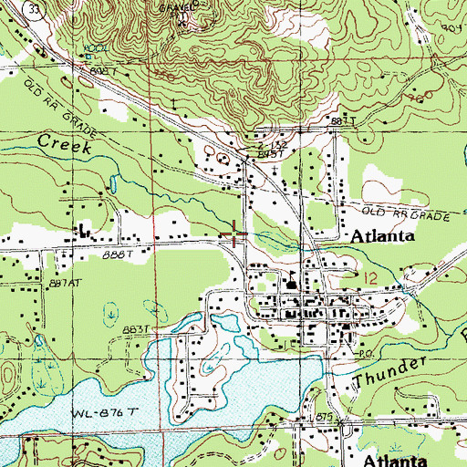 Topographic Map of Kingdom Hall of Jehovah's Witnesses, MI