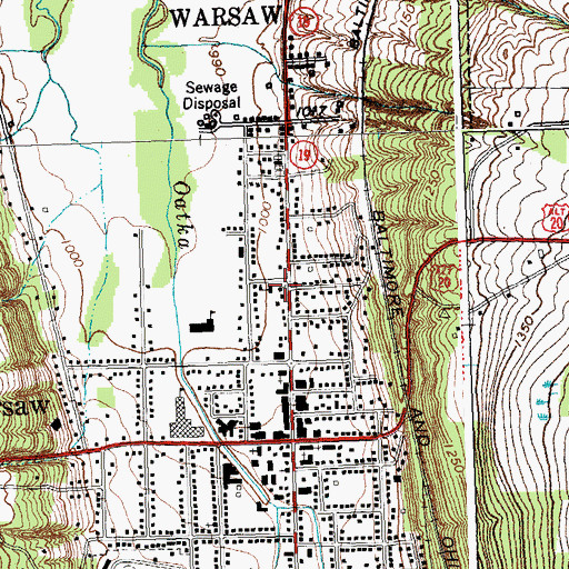 Topographic Map of Saint Michael's Roman Catholic Church, NY