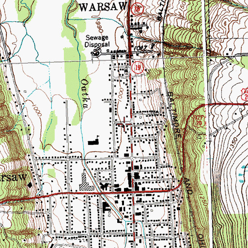 Topographic Map of Saint Michael's Parochial School, NY